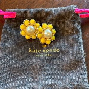 Kate Spade Yellow “Sweet Zinnia” Earrings